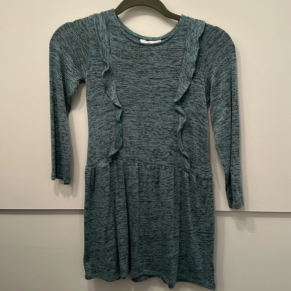 Green or turquoise dress size 8 long sleeve - Picture 1 of 3